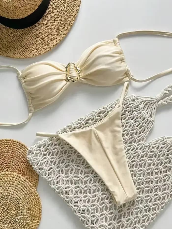 Circyy Bikini ensemble femmes Sexy maillot de bain deux pièces dos nu maillot de bain pour femme bai