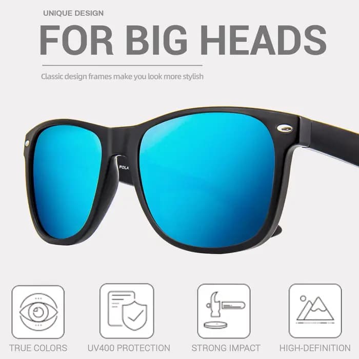 Jcorde I-Lunettes de soleil polarisées pour hommes et femmes, protection UV 400, monture en bois, 88
