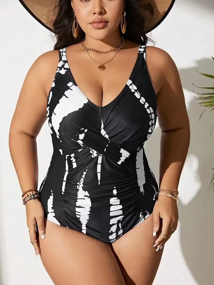 Nouveau Maillot de Bain Une Pièce Femme 2026 Sexy String Monokini Grande Taille Combinaison de Bain 