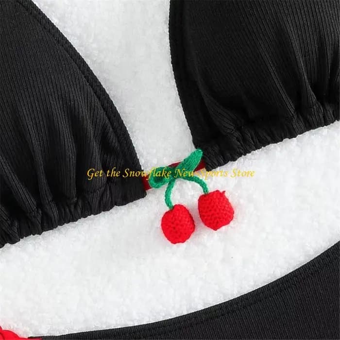 E56D Maillots bain deux pièces maillot bain filles été licou Bikinis ensemble maillots bain coupe ha