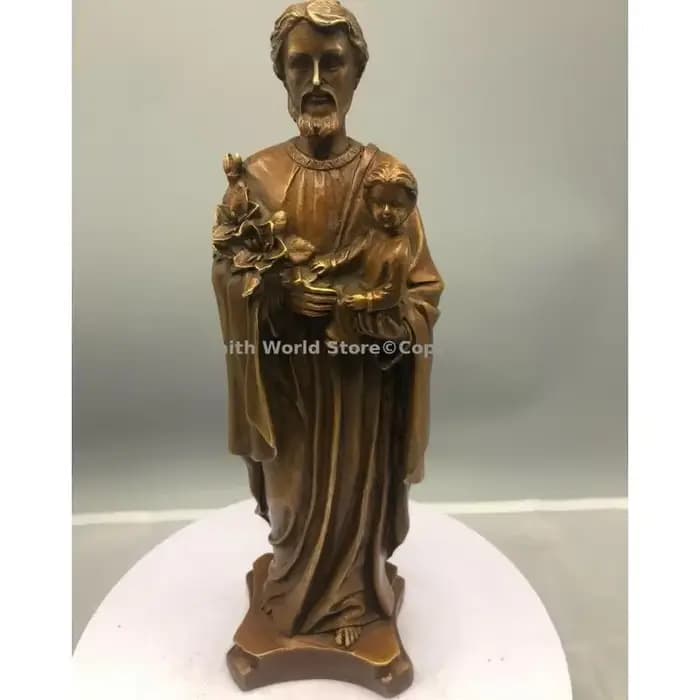 Statue en bronze illimitée du Sauveur Jésus-Christ, statue sacrée du Catholicisme, Saint Père et Fil
