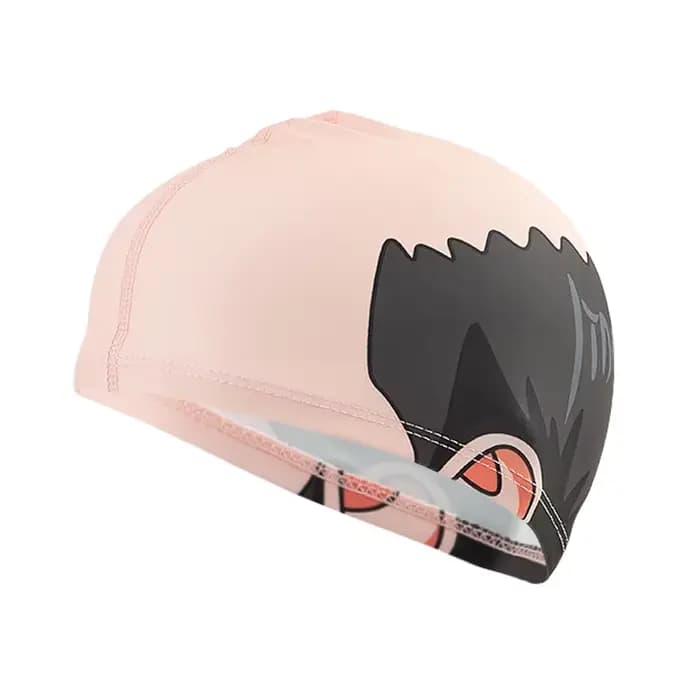 Bonnet de bain tête chauve drôle – Bonnet de bain en silicone imprimé méditerranéen pour cosplay et 