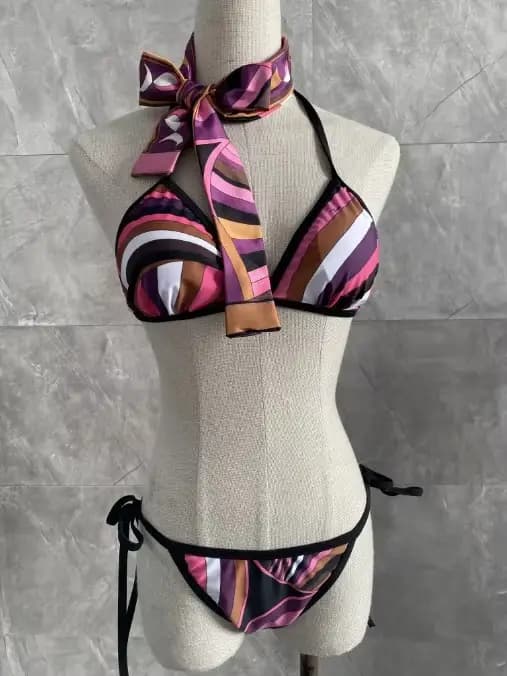 2026 Ensemble de maillot de bain femme avec bandeau, design classique, style italien, maillots de ba