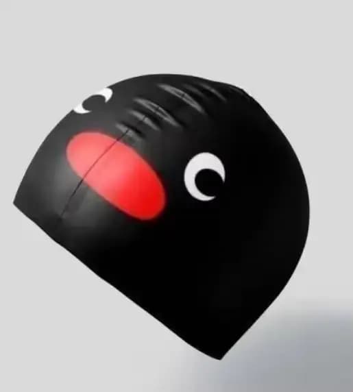 Bonnet de bain amusant en forme de phoque, bonnet de bain en silicone imperméable et mignon pour la 