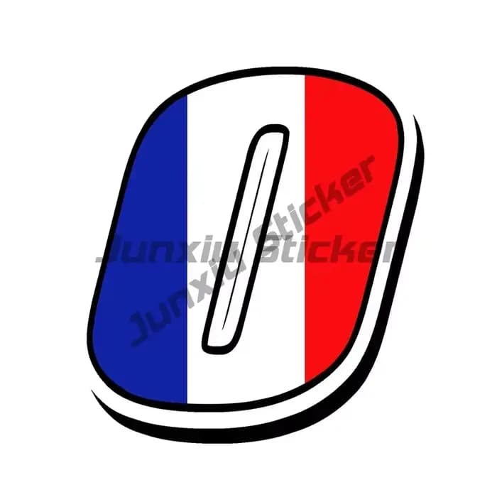 Autocollants de chiffres de drapeau de France, étiquette étanche de la tour Eiffel de Cannes, Paris,