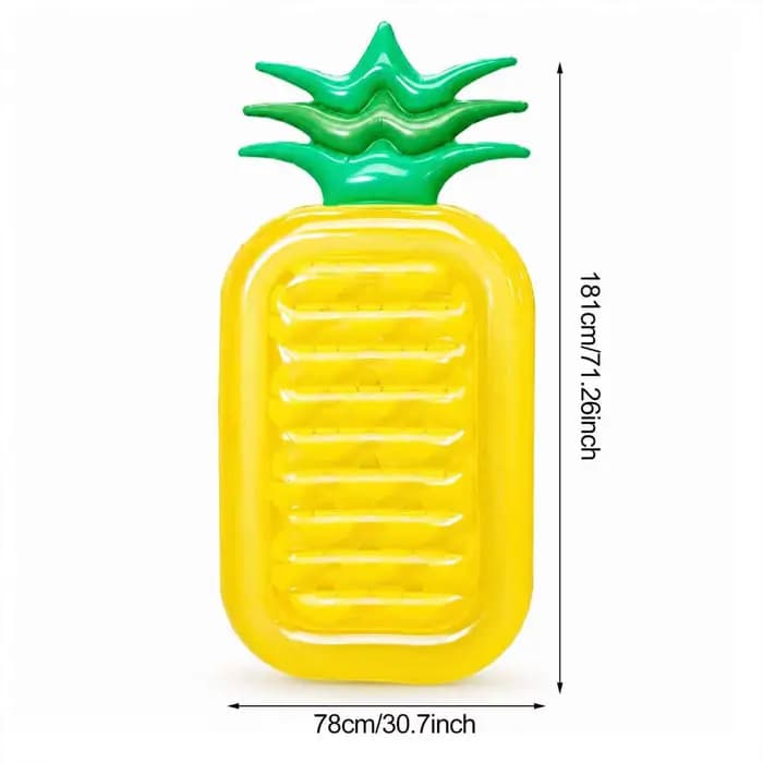 Bouée gonflable géante en forme d'ananas pour piscine, plage, été, pour adultes, idéale pour les fêt