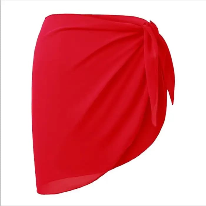 Jupe courte Sarongs courtes en mousseline de soie pour maillot de bain, écharpe de plage, couverture