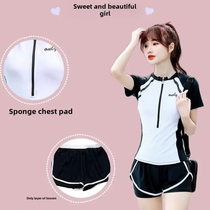 Maillot de bain simple et élégant pour femme, avec jupe séparée, couvrant, amincissant, qui lisse la