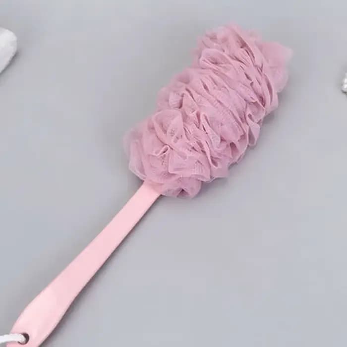 Brosse de bain à Long manche, 1 pièce, épurateur de bain pour le dos, douche, corps, maille douce, b