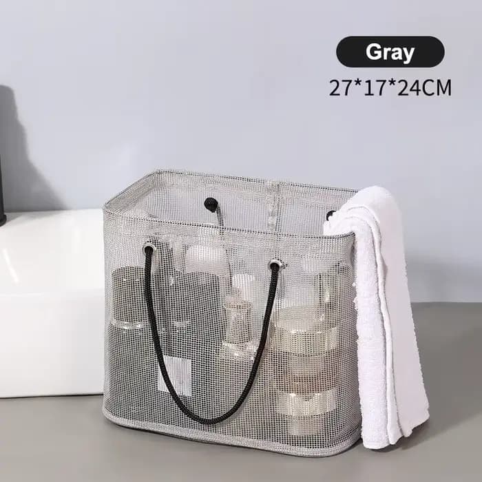 Panier de Douche Grande Capacité pour Femmes et Hommes, Sac de Drainage Portable pour la Douche, Acc