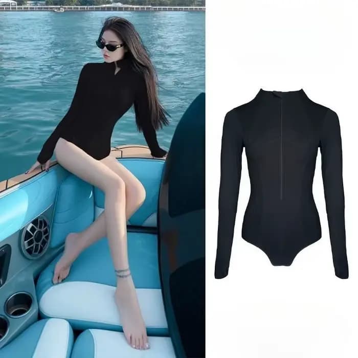 Combinaison de plongée en néoprène pour femme, manches longues, protection solaire, séchage rapide, 