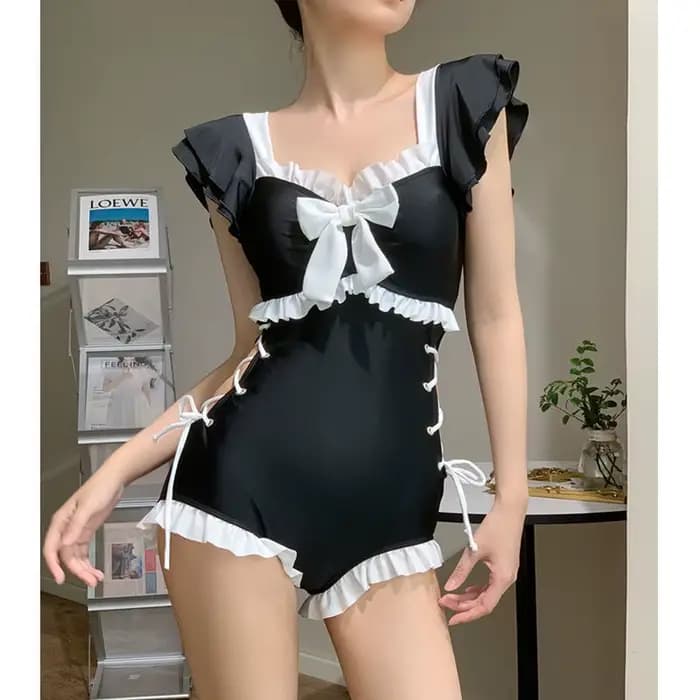 Maillot de bain une pièce pour femme, jolie fille, couverture conservatrice, effet amincissant, nouv