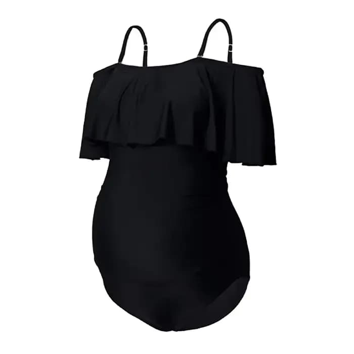 Maillot de bain une pièce pour femme enceinte, vêtement de maternité, grande taille, tenue de grosse