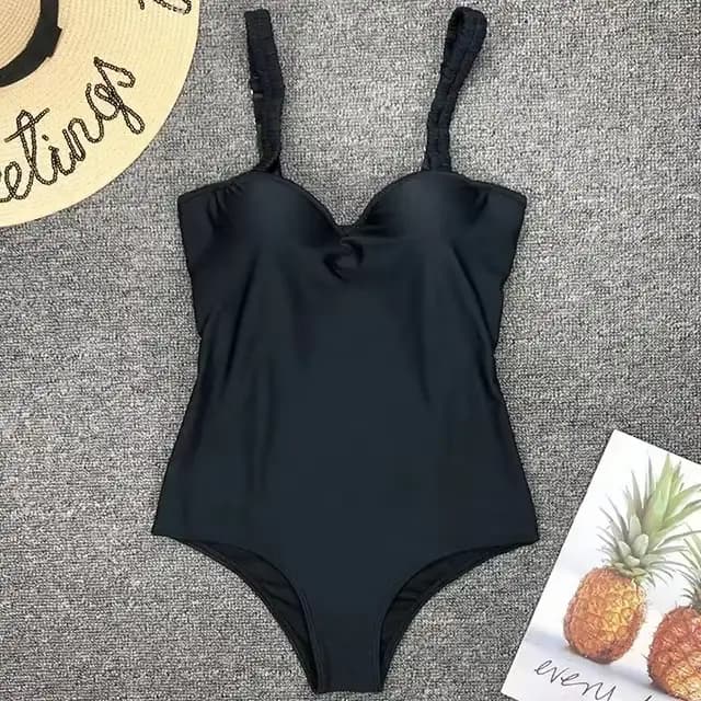 Maillot de bain une pièce avec soutien-gorge à armatures, monokini, push-up, slim, pour femmes, vête