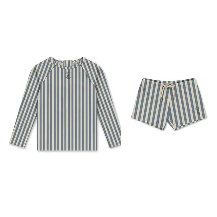 Maillots de bain enfants maillots de bain pour garçons maillots de bain pour bébé rayure bleue haute