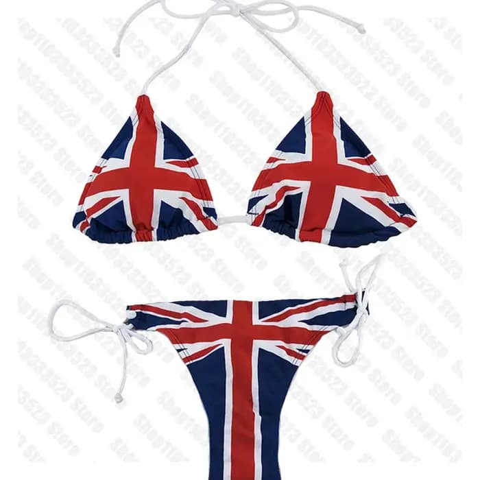 Été Esthétique bikini natation Maillot de bain Femmes bikini Gothique Punk Y2k Impression Sexy bikin