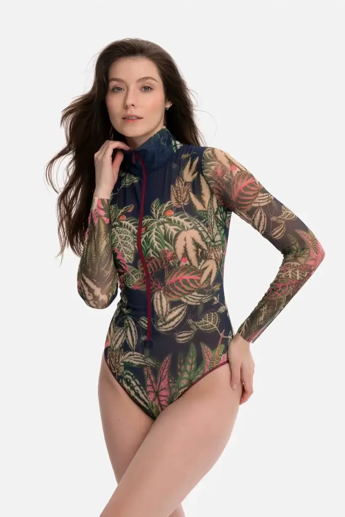 Maillot de bain transparent imprimé à séchage rapide 2026 pour femme - Maillot de bain une pièce