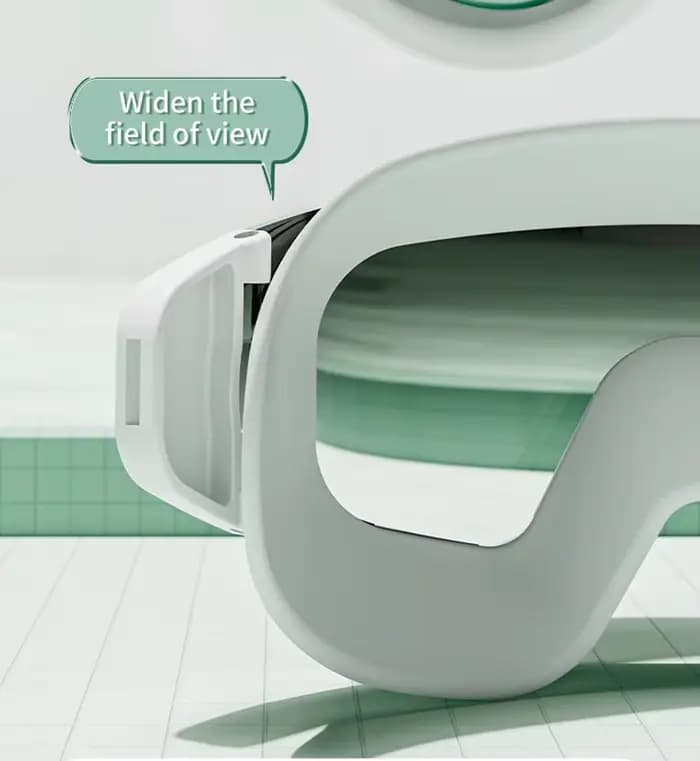 Lunettes de natation HD étanches et anti-buée, grand cadre galvanisé, design unisexe pour profession