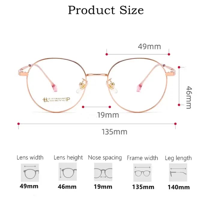 YIMARUILI Ultra léger pur titane lunettes cadre rétro rond décoratif optique Prescription lunettes c
