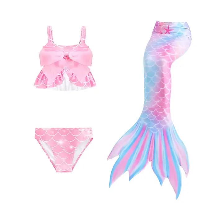 Queue de sirène pour maillot de bain, costume de la Petite Sirène, vêtements de plage et de piscine,