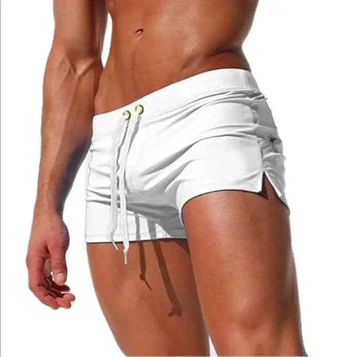 Maillot de bain pour hommes, short de bain à séchage rapide, maillot de bain respirant avec cordon d