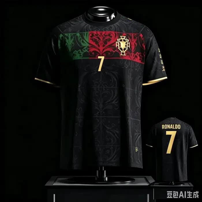 Nouveau Maillot/T-shirt Commémoratif Cristiano Ronaldo 2026 — Équipe du Portugal, Hauts de Sport et 