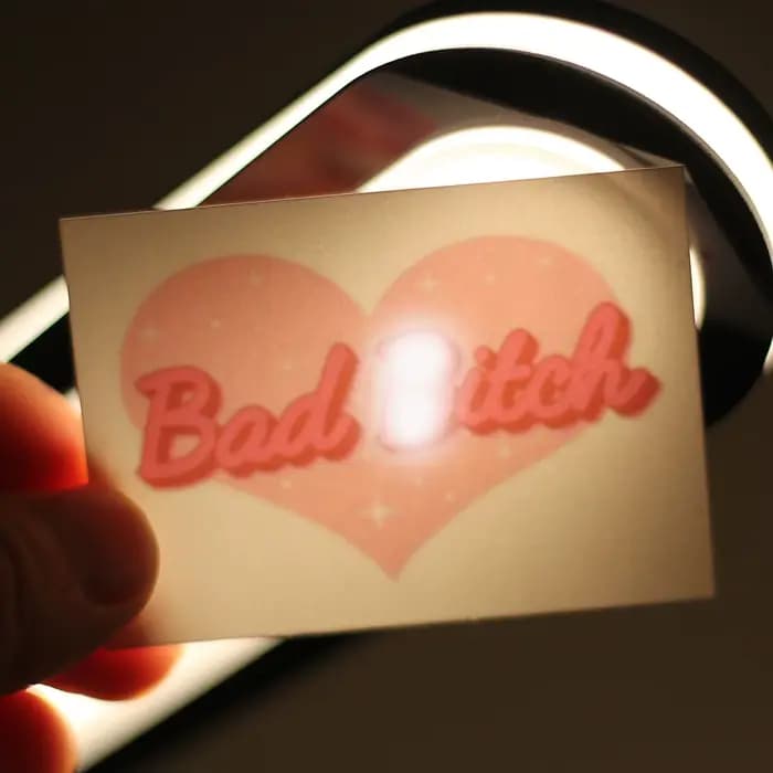 Tatouages temporaires avec lettres anglaises Bad B, autocollants imperméables pour adultes.