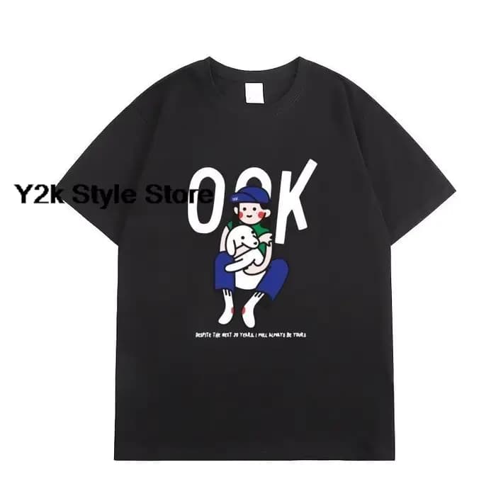 LingOrm Same TShirt Lingling Kwong Orm Fashion OOK T-shirt imprimé avec lettres de dessin animé, t-s