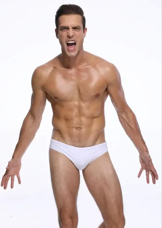 Maillot de bain blanc taille basse pour homme, sexy, serré, séchage rapide, super élastique