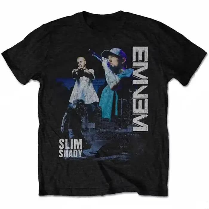 Célèbre rappeur Eminem t-shirt mode T-shirts TKids Hip Hop hauts T-shirts femmes t-shirt Rock Camise