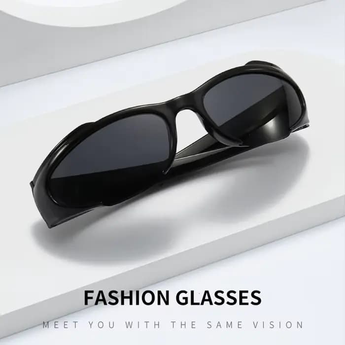 Y2k – lunettes de soleil Vintage Punk pour hommes et femmes, verres miroir ovales rétro, lunettes de