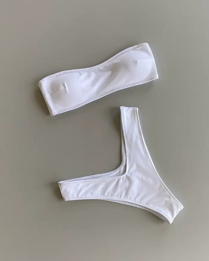 Maillot de bain une pièce à volants, Sexy, col en v, motif rembourré, Push-Up, combinaison découpée,