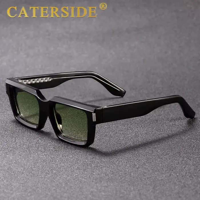 CATERSIDE nouvelle mode Punk hommes lunettes de soleil carrées marque Design petit cadre lunettes de