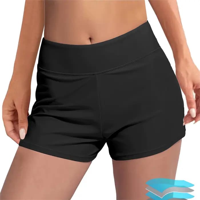 Short de bain menstruel doux pour femmes, short de bain étanche, large ceinture, séchage rapide, bas
