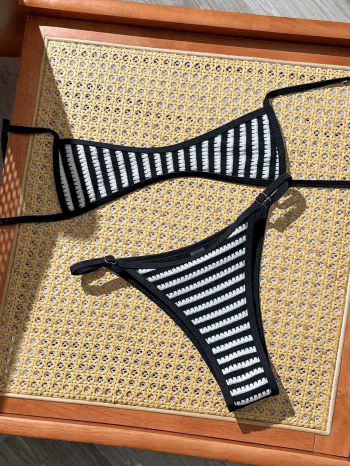 Nouvelle collection Printemps-Été 2026 : Maillot de bain deux pièces sexy pour femme, style vintage,