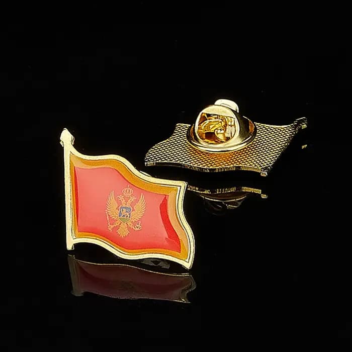 Broche de mode européenne monténégroise, broche de drapeau National, Badge en métal, bijoux, accesso
