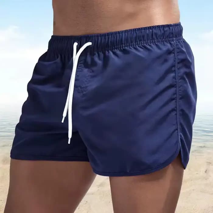 Shorts de bain pour hommes, maillots de bain à séchage rapide, respirants, avec cordon de serrage et