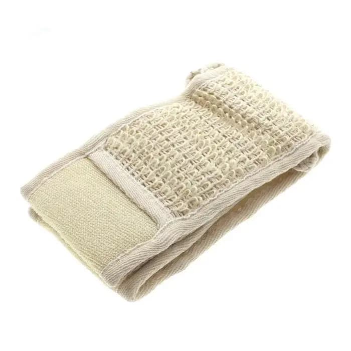 Loofah-Brosse de bain double face pour le dos, épurateur de soins du corps, serviette longue, fourni