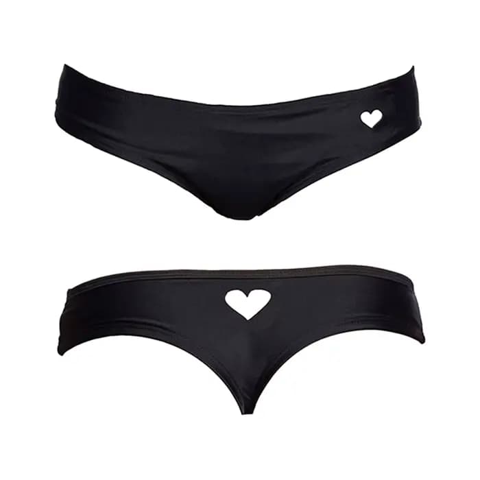 Maillot de bain sexy en forme de cœur pour femme, culotte tanga, bikini brésilien, culotte tanga, so