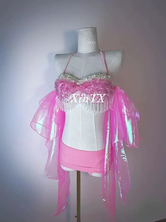 Femmes Bikini Sexy maillot de bain sirène Costume Bikini piscine fête électronique musique Festival 