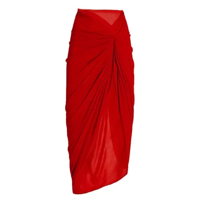 Maillot de bain tendance pour femmes 2024, dentelle, col en V, jupe asymétrique, maillot de bain une