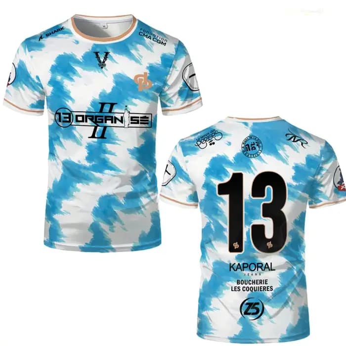 Nouveau maillot JUL Marseille Rap imprimé sur toute la surface 13 - T-shirt de sport respirant à séc