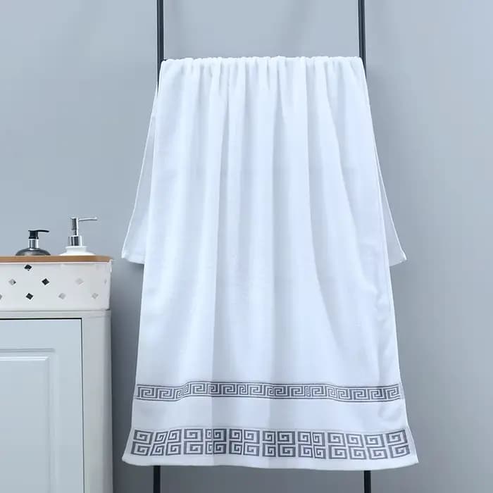 Grande serviette de bain 70x140cm Marron Blanc Bleu Noir Gris Vert Serviette de toilette douce Cadea