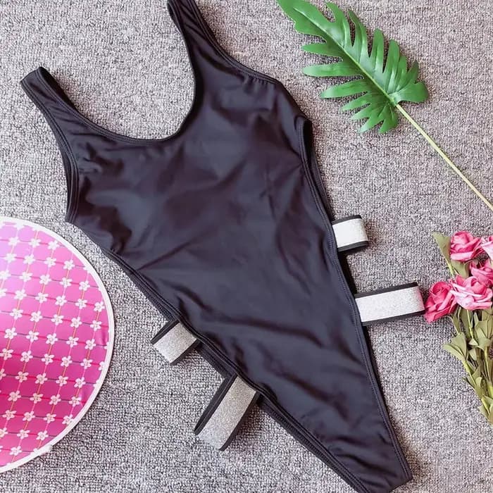 Maillot de bain sexy léopard rouge et noir pour femme, maillot de bain une pièce, combinaison, monok