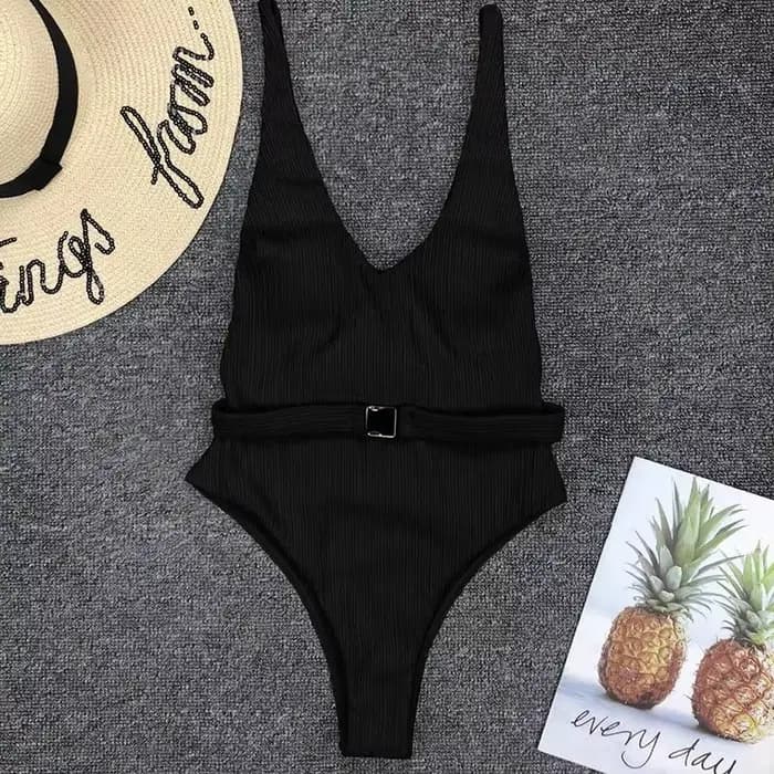 Maillot de bain blanc une pièce, couleur unie, col licou, push-up, monokini, pour femmes, vêtements 