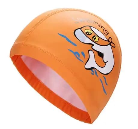Bonnet de bain imperméable en tissu PU pour enfants, mignon, Animal de dessin animé, dauphin, protèg