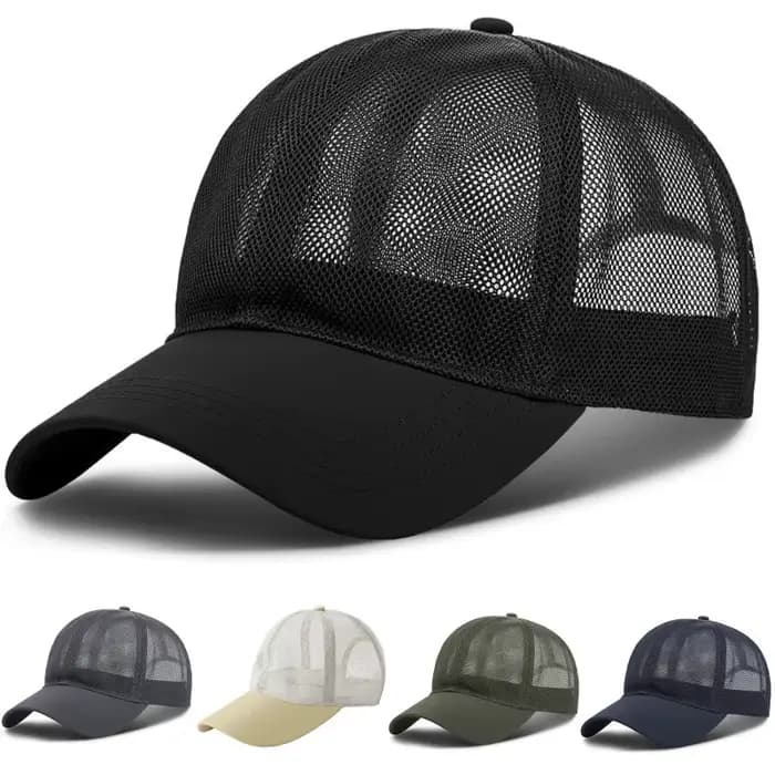 Casquette de Baseball en maille complète pour hommes et femmes, séchage rapide, refroidissement, Pro