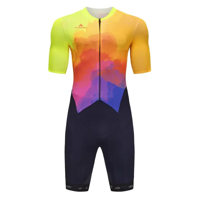 MILOTO 2025 homme Triathlon combinaison cyclisme maillot de bain à manches courtes personnalisé vélo