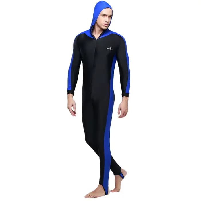 SBART UPF 50+ Maillot de bain une pièce Rash Guard à manches longues avec capuche, combinaison de pl