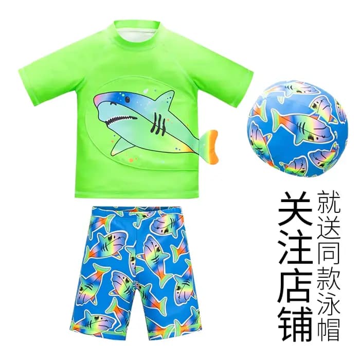 Maillot de bain pour enfants, couleur fluorescente, vêtements d'eau à séchage rapide, Protection UV,